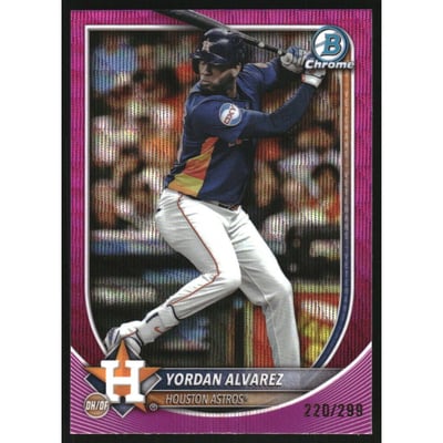 2025 Bowman Chrome Fuchsia Wave Refractors #81 Yordan Alvarez
