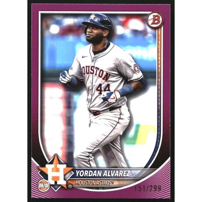 2025 Bowman Fuchsia #25 Yordan Alvarez