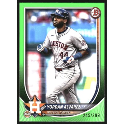 2025 Bowman Neon Green #25 Yordan Alvarez
