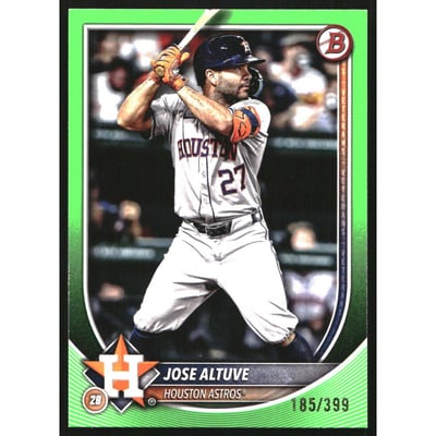 2025 Bowman Neon Green #63 Jose Altuve