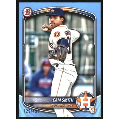 2025 Bowman Prospects Sky Blue #BP48 Cam Smith