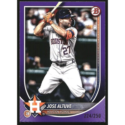 2025 Bowman Purple #63 Jose Altuve