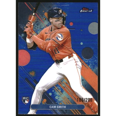 2025 Finest Blue Refractors #54 Cam Smith