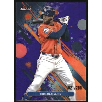 2025 Finest Purple Refractors #59 Yordan Alvarez