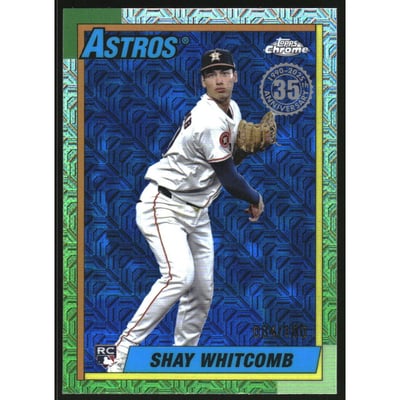 2025 Topps '90 Topps Silver Pack Chrome Blue Refractors #T90C118 Shay Whitcomb