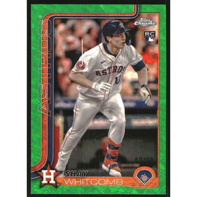 2025 Topps Chrome Logofractor Green Refractors #251 Shay Whitcomb