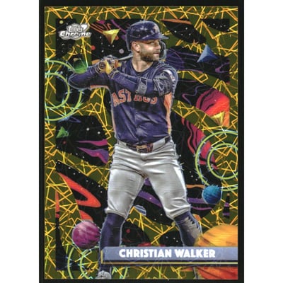 2025 Topps Cosmic Chrome Gold Interstellar Refractors #33 Christian Walker