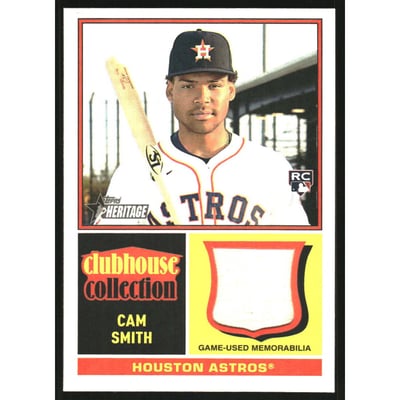 2025 Topps Heritage Clubhouse Collection Relics #CCRCSM Cam Smith HN
