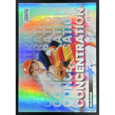 2025 Topps Stadium Club Concentration Turquoise Foil #C-8 Nolan Ryan /99