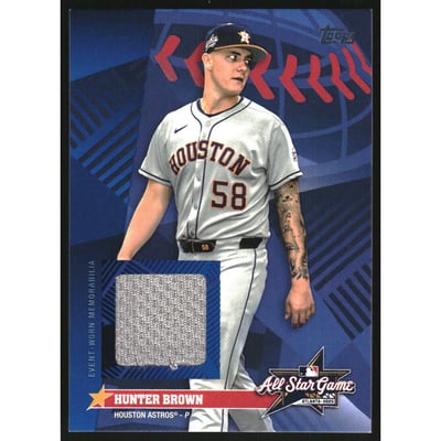 2025 Topps Update All-Star Stitches Relics #ASHB Hunter Brown
