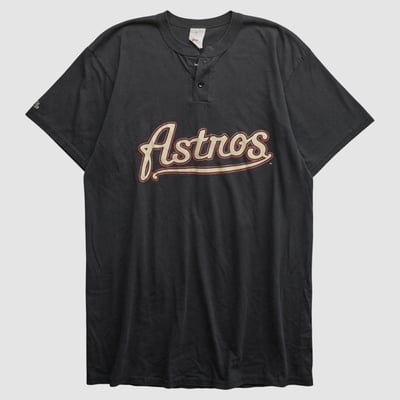 Houston Astros Majestic 2000s T-shirt - Black - S by Fanatics Real Vintage