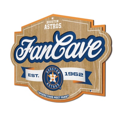 Houston Astros IDNA 12.5" x 17" Fan Cave Sign