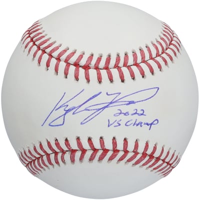 Kyle Tucker Houston Astros Autographed Fanatics Authentic Baseball with "2022 WS Champ" Inscription 