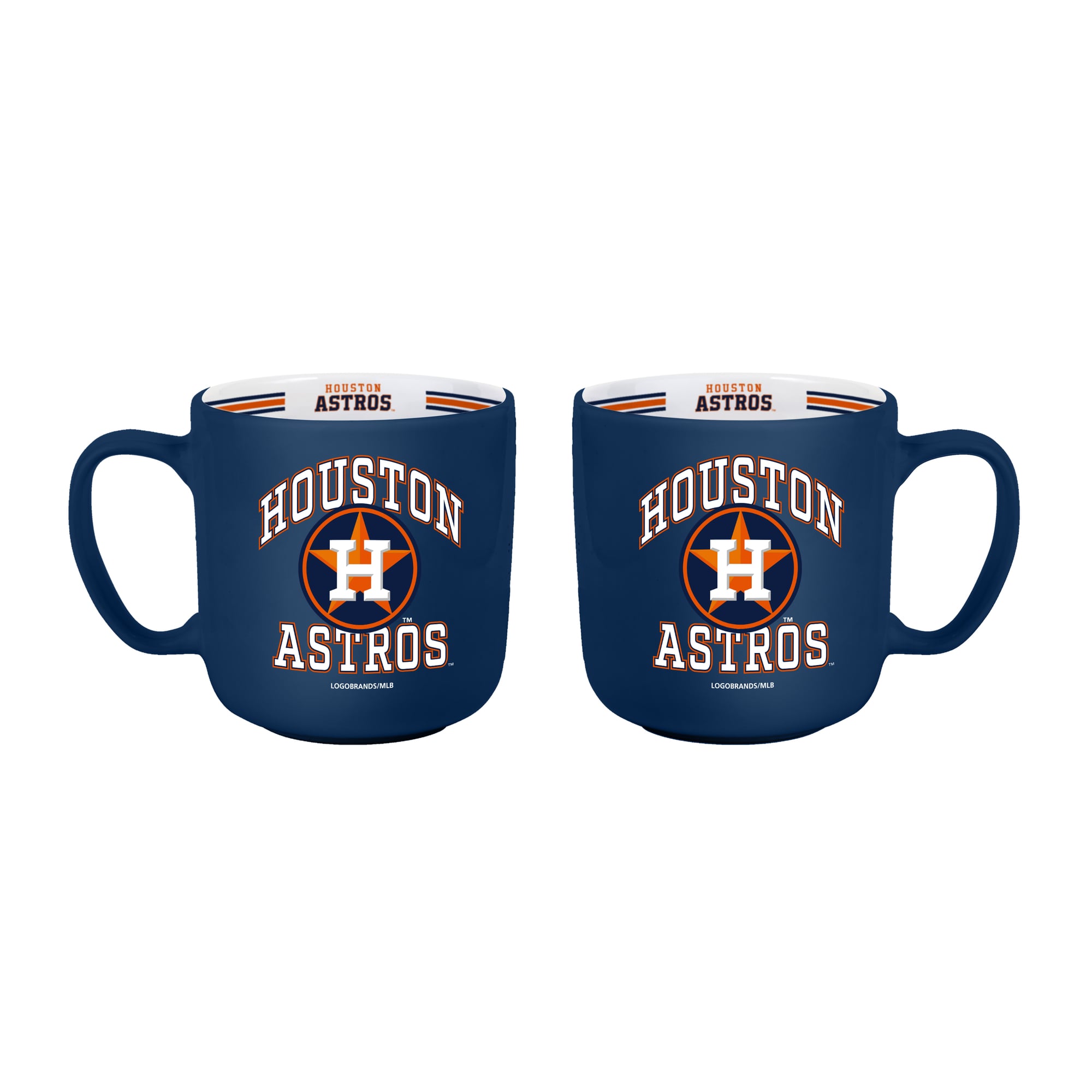 Ensemble de deux tasses rayées de 44 cl (15 oz) des Houston Astros de Logo Brands