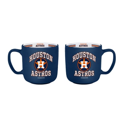 Houston Astros Logo Brands Two-Piece 15oz. Stripe Mug Set