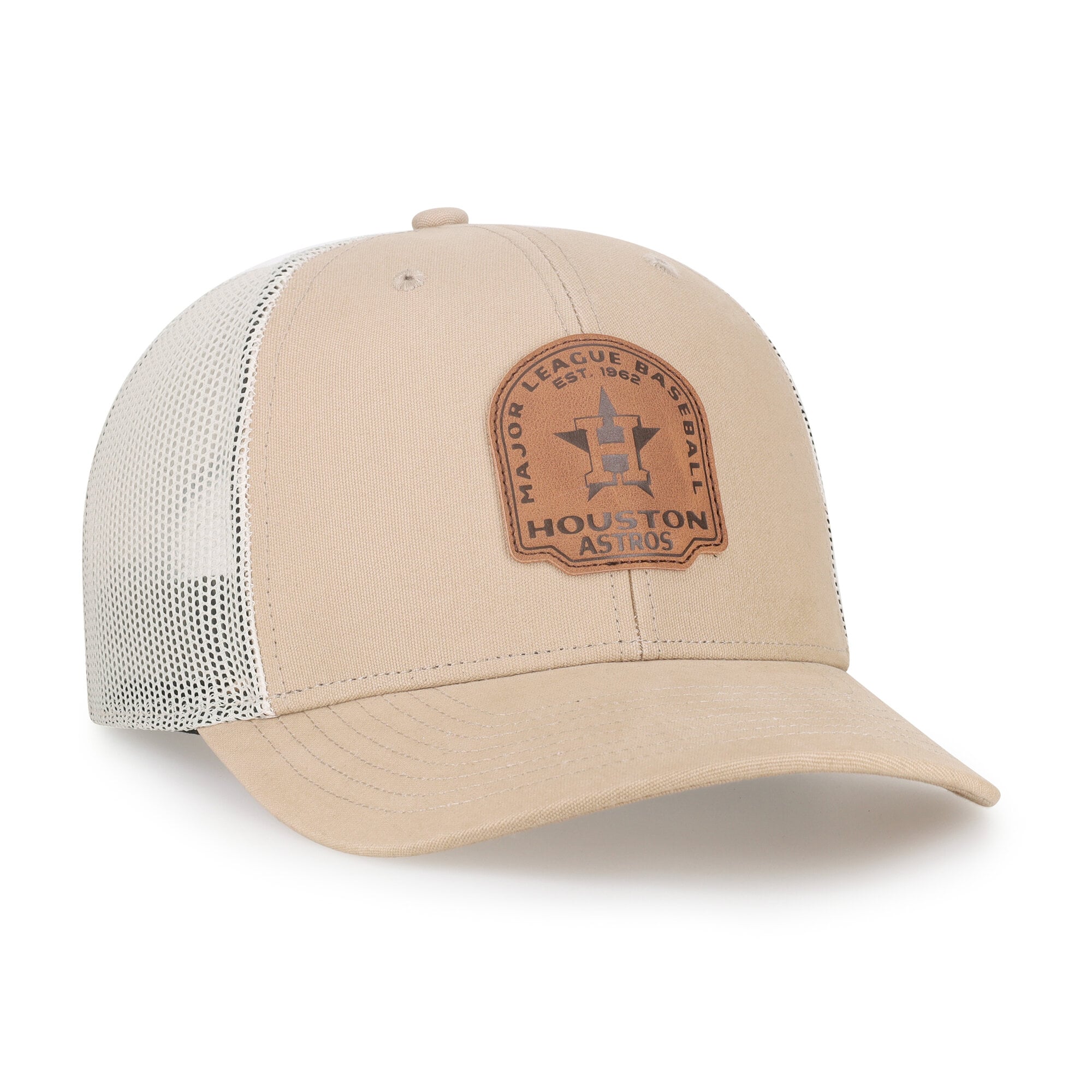 Casquette trucker snapback kaki Houston Astros « 47 » pour homme