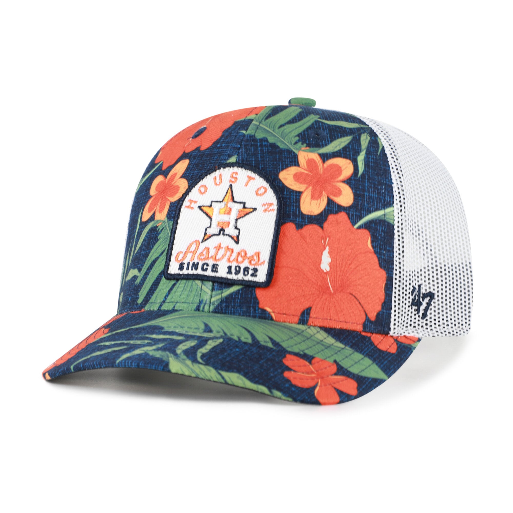 Men's '47  Navy Houston Astros Beachside Adjustable Trucker Hat