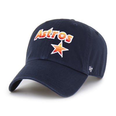 Houston Astros '47 Cooperstown Collection Script Clean Up Adjustable Hat - Navy