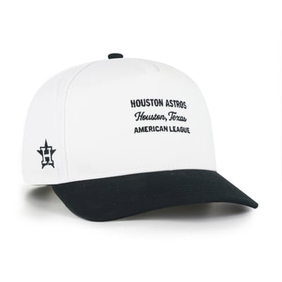 Houston Astros '47 Contemporary Two-Tone Hitch Adjustable Hat - White/Black