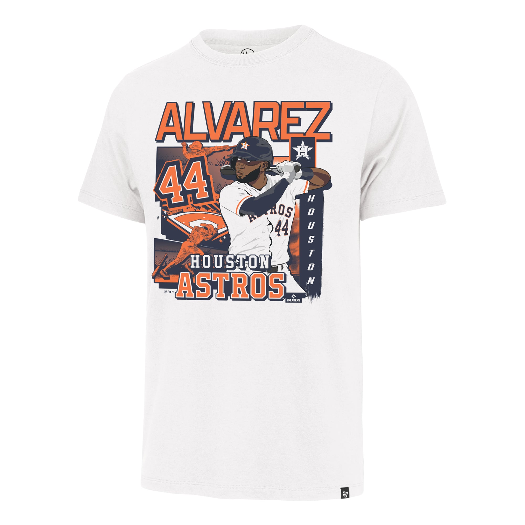 T-shirt homme '47 Yordan Alvarez blanc Houston Astros Field Mark Franklin