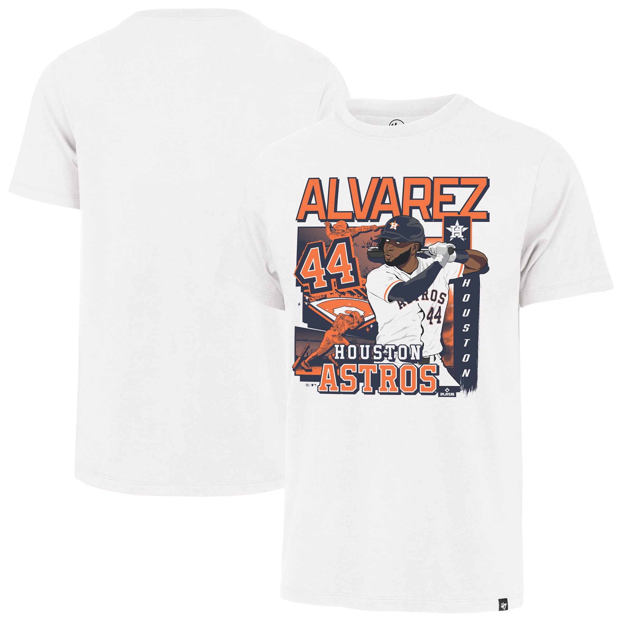 T-shirt homme '47 Yordan Alvarez blanc Houston Astros Field Mark Franklin