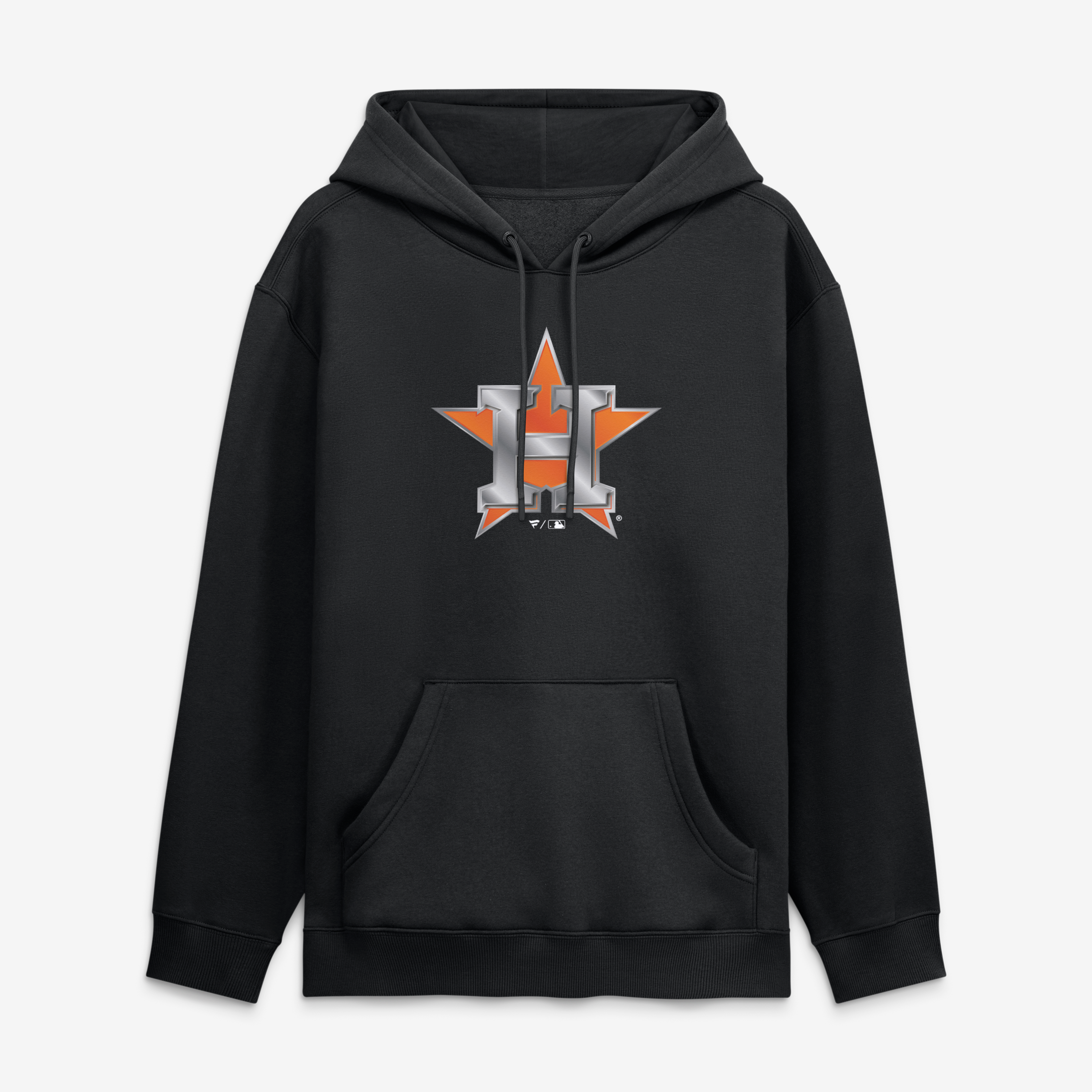 Sweat à capuche noir pour homme avec la mascotte métallique des Houston Astros