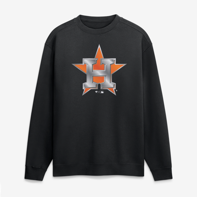Houston Astros  Metallic Mascot Sweatshirt - Black