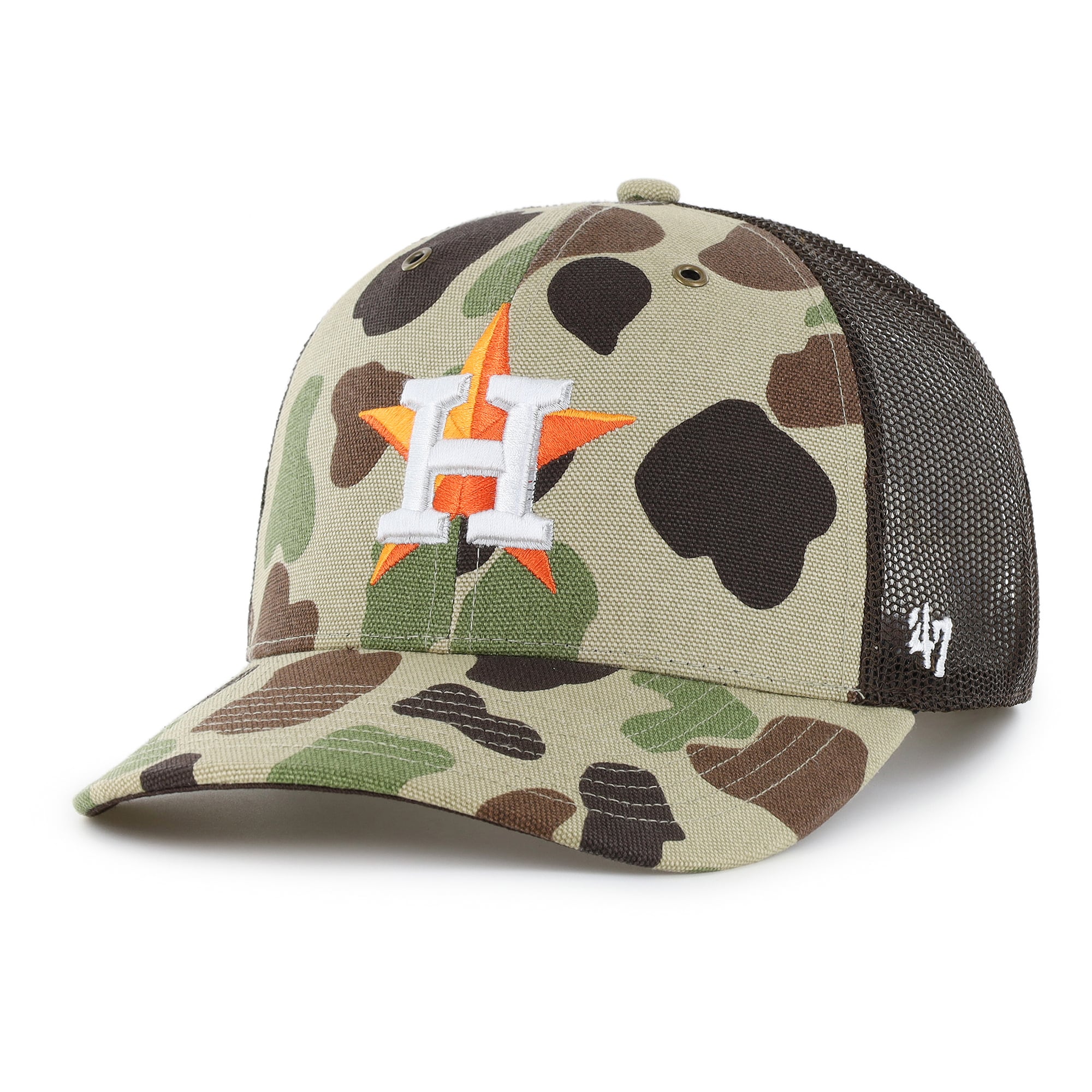 Casquette trucker ajustable Carhartt x '47 Camo Houston Astros Duck pour homme