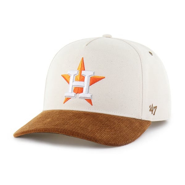 Casquette Carhartt x '47 pour homme, coloris naturel/daim, Houston Astros, modèle Relaxed Hitch, ajustable.