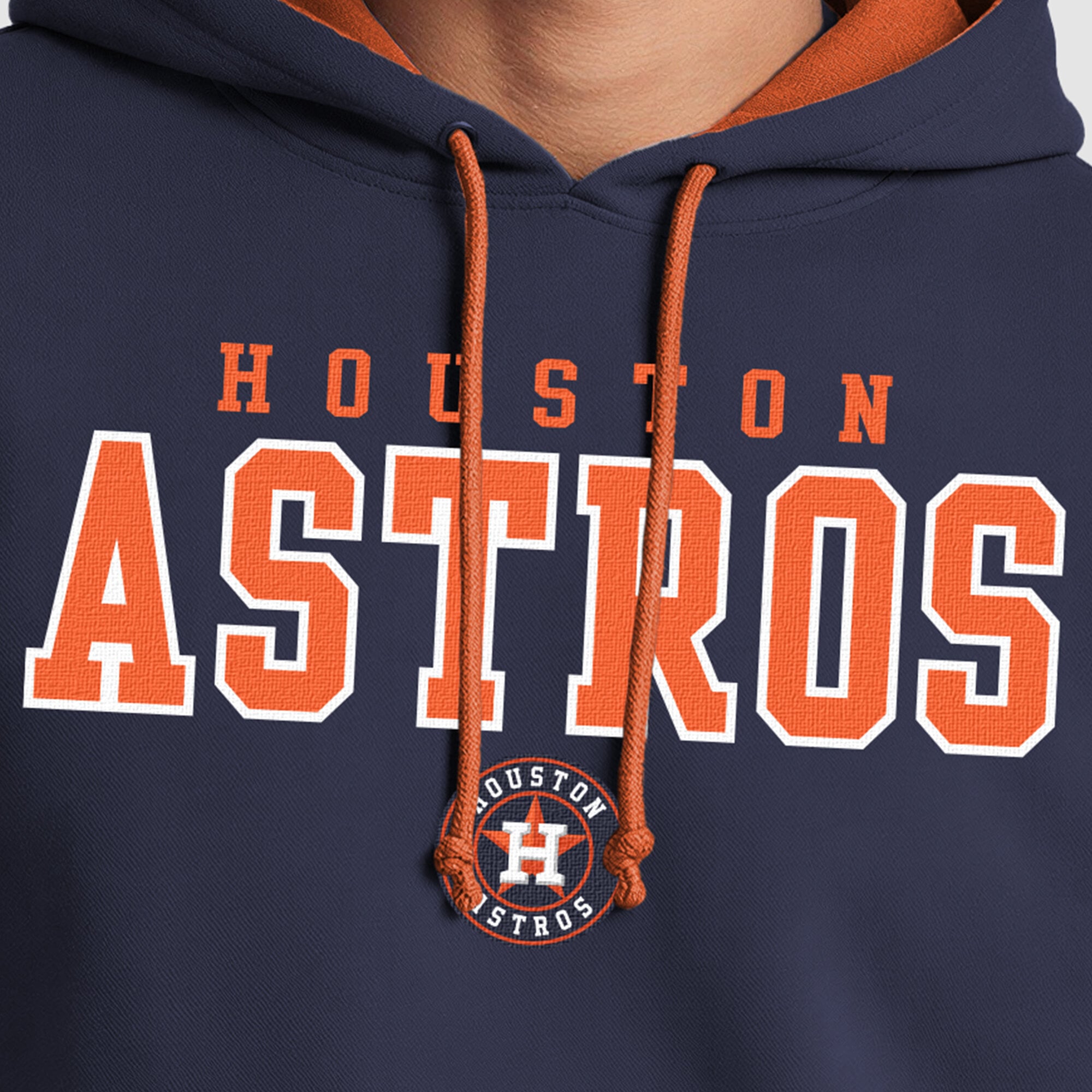 Sweat à capuche polaire Champion bleu marine Houston Astros pour homme