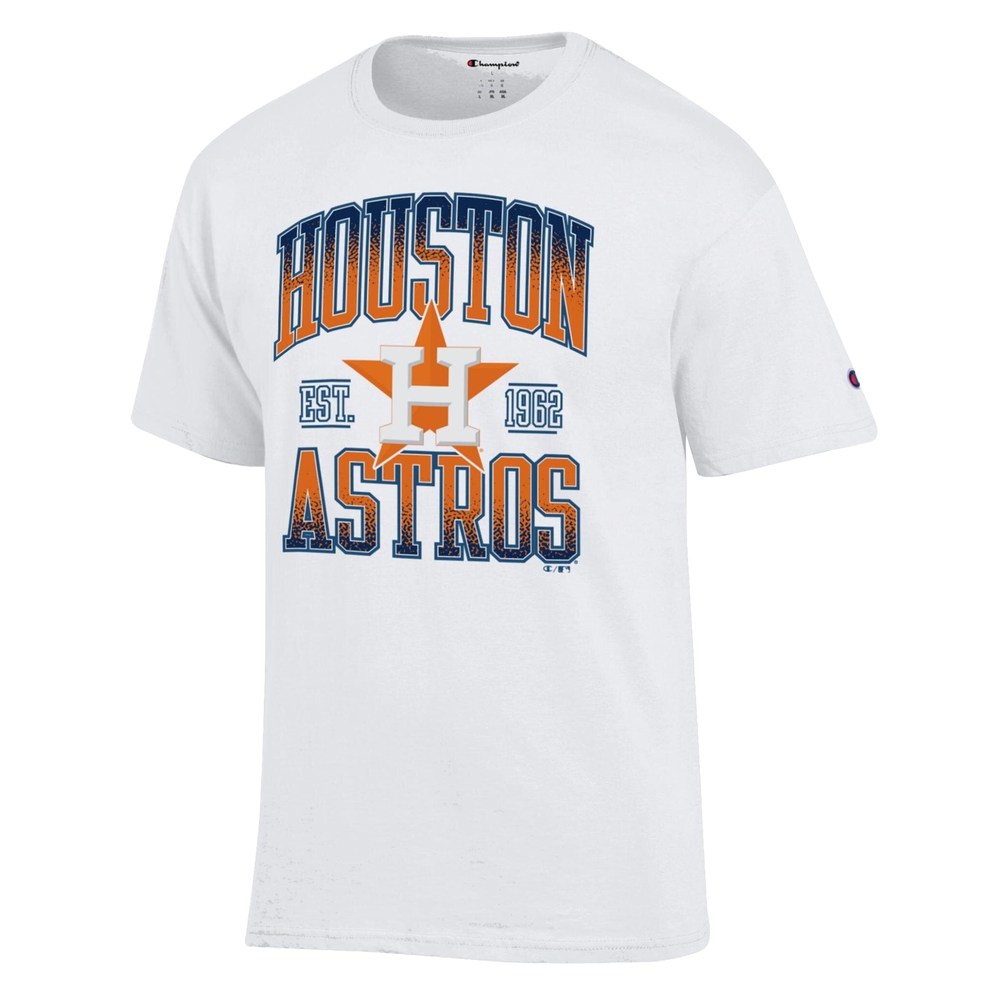 Men's Champion White Houston Astros Team Name T-Shirt