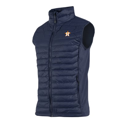 Houston Astros Columbia  Powder Pass Hybrid Full-Zip Vest - Navy