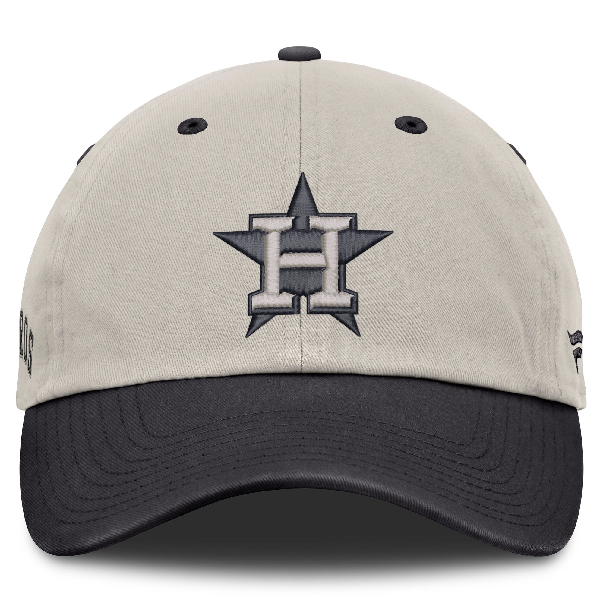 Men's Fanatics Beige/Charcoal Houston Astros Frame Adjustable Hat