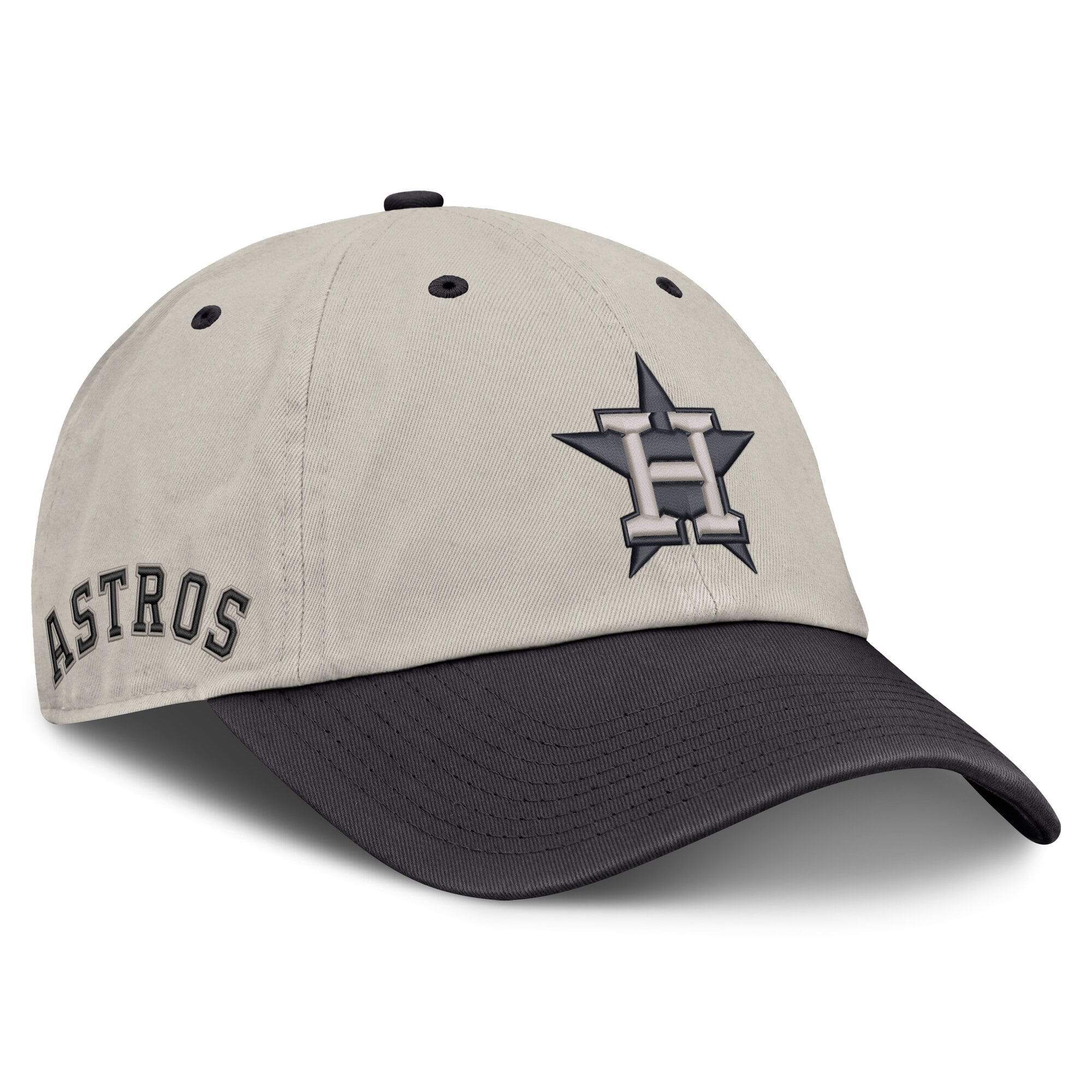 Men's Fanatics Beige/Charcoal Houston Astros Frame Adjustable Hat