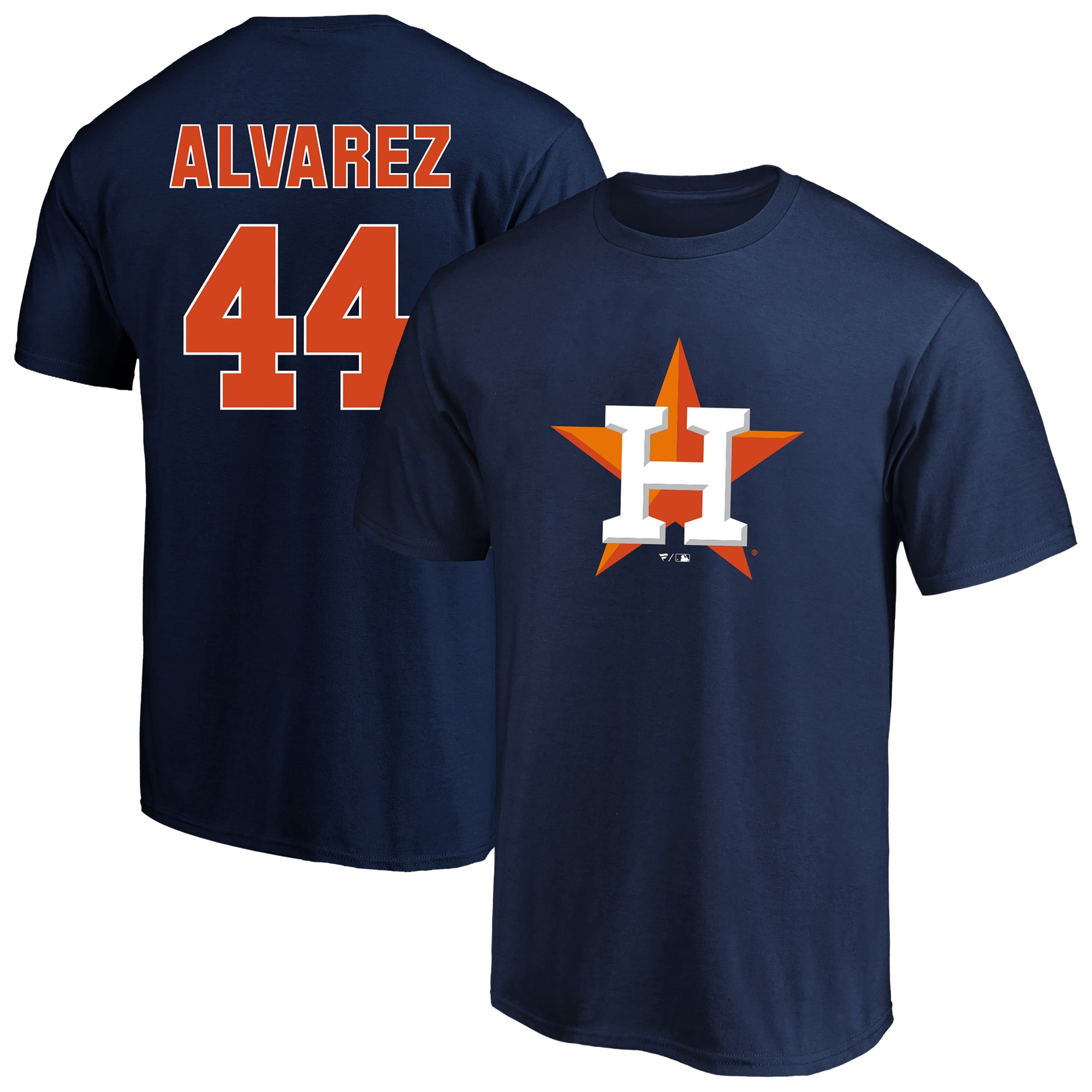 T-shirt Fanatics Yordan Alvarez bleu marine Houston Astros pour homme, grandes tailles, avec nom et numéro