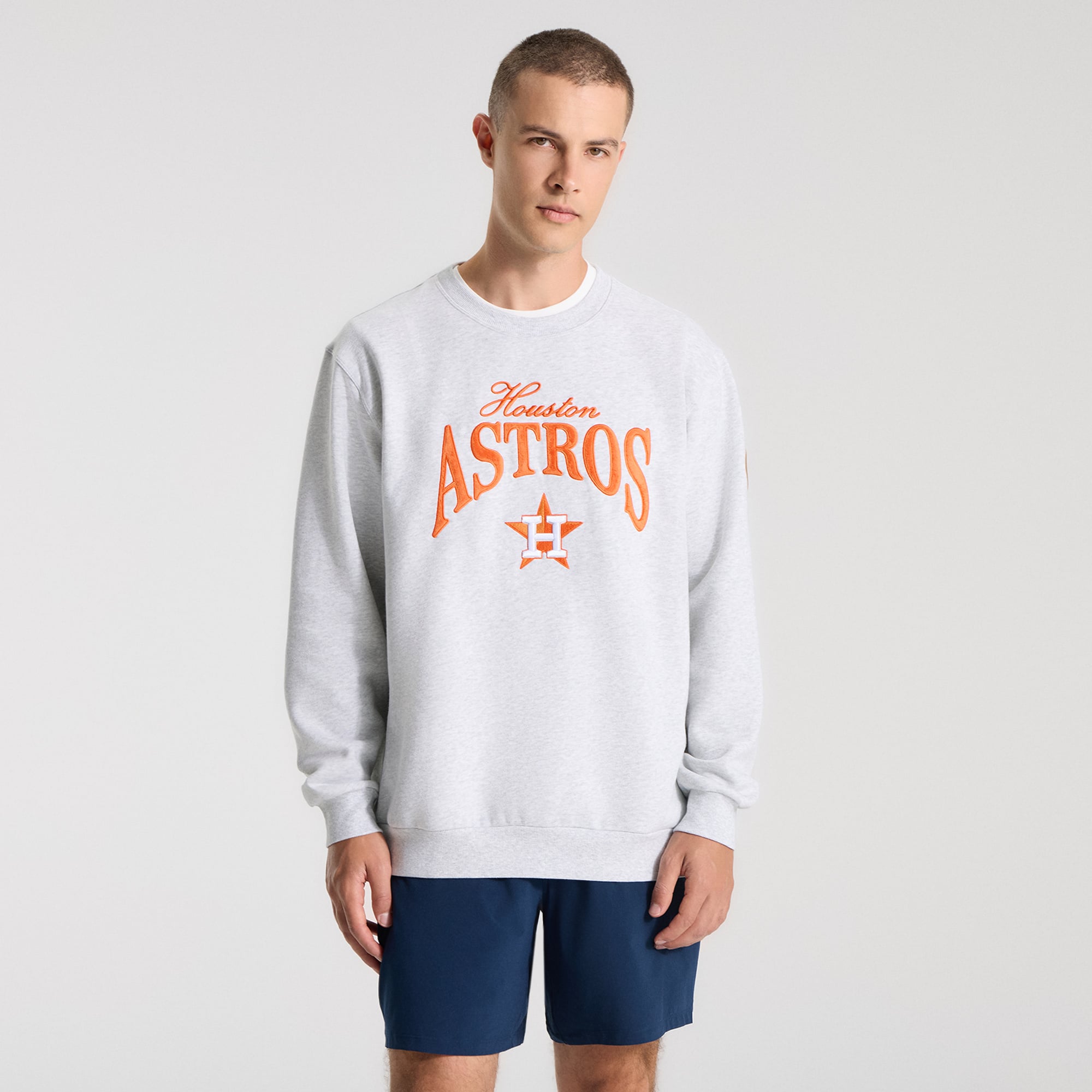 Sweat-shirt pour homme lululemon Heathered Core Ultra Light Grey Houston Astros Steady State