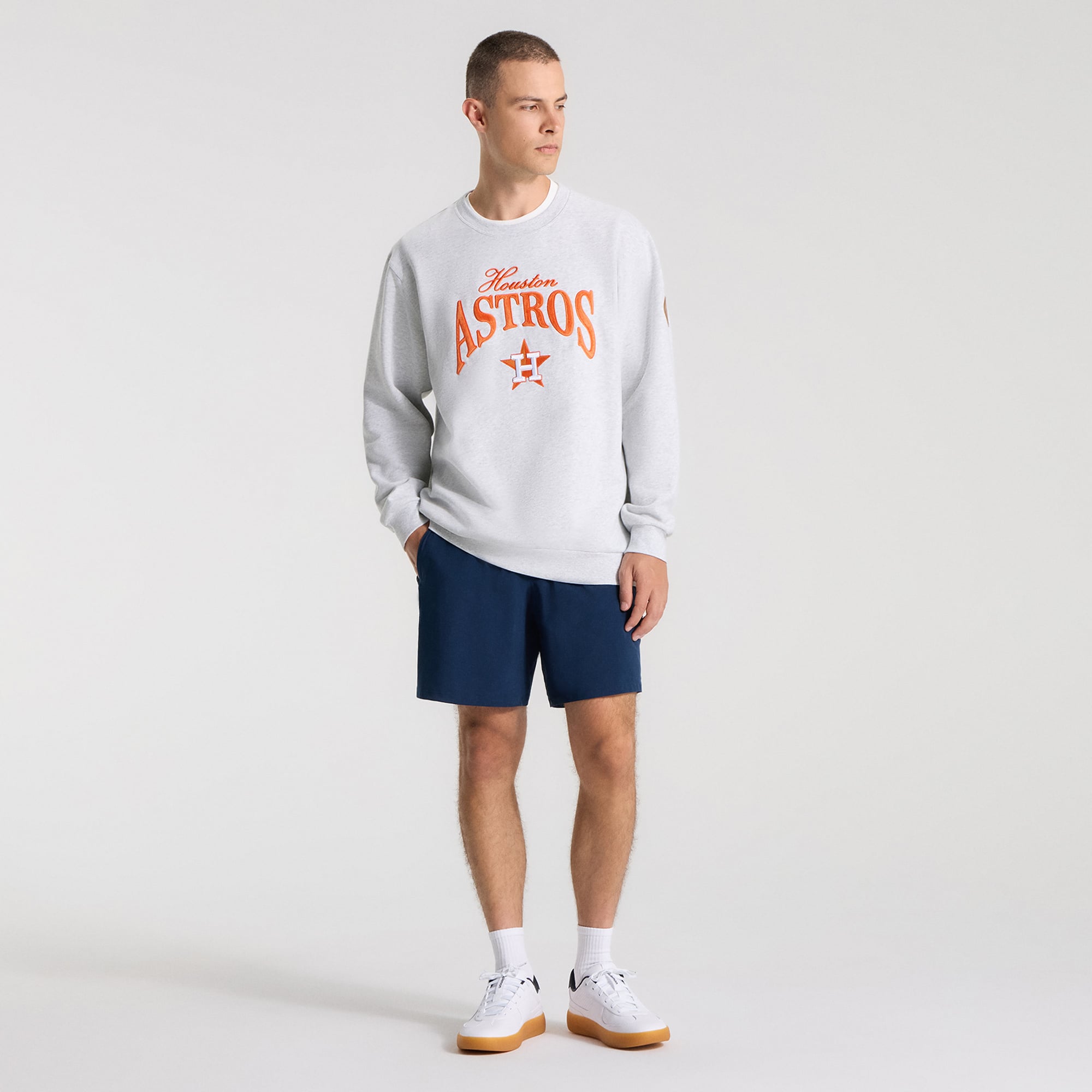Sweat-shirt pour homme lululemon Heathered Core Ultra Light Grey Houston Astros Steady State