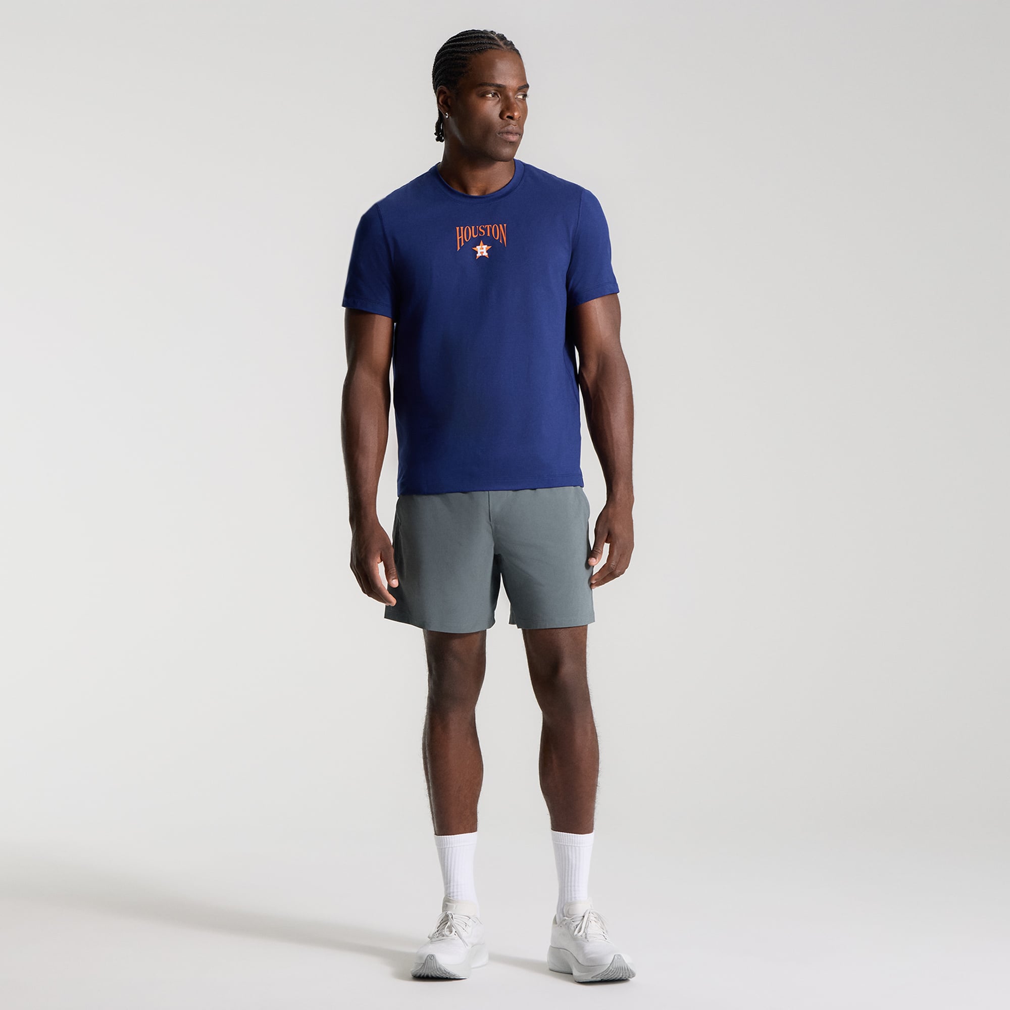 T-shirt en jersey doux bleu Hero des Astros de Houston lululemon pour homme