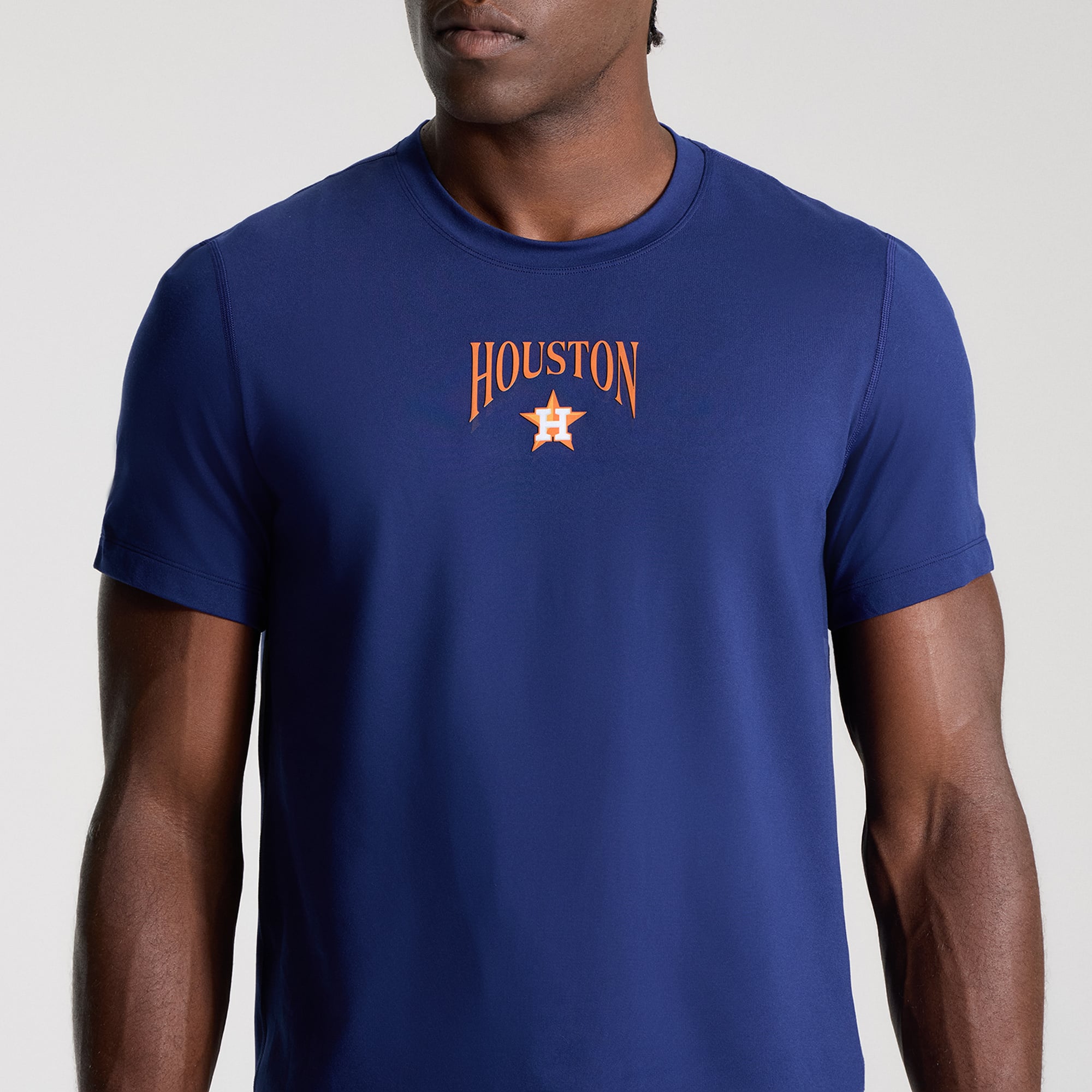 T-shirt en jersey doux bleu Hero des Astros de Houston lululemon pour homme