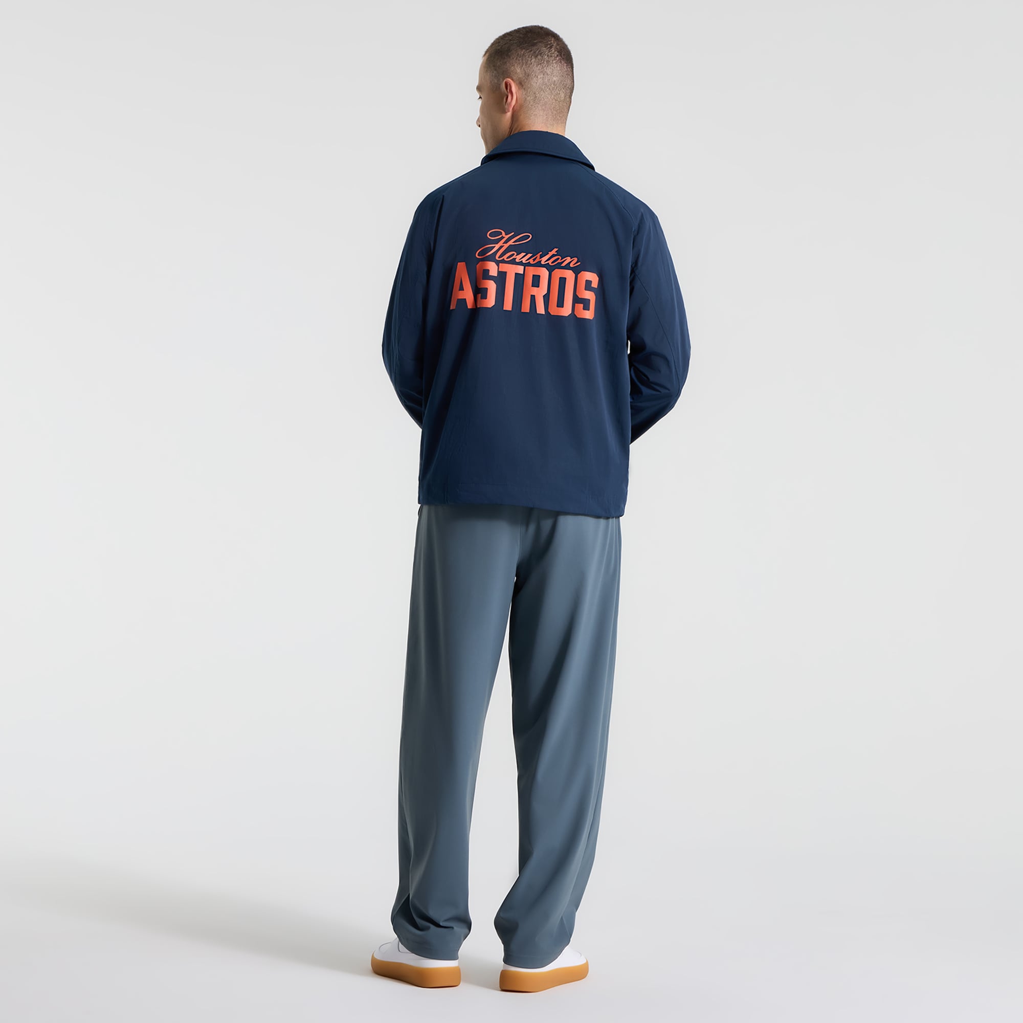 Veste d'entraîneur raglan lululemon True Navy Houston Astros pour homme