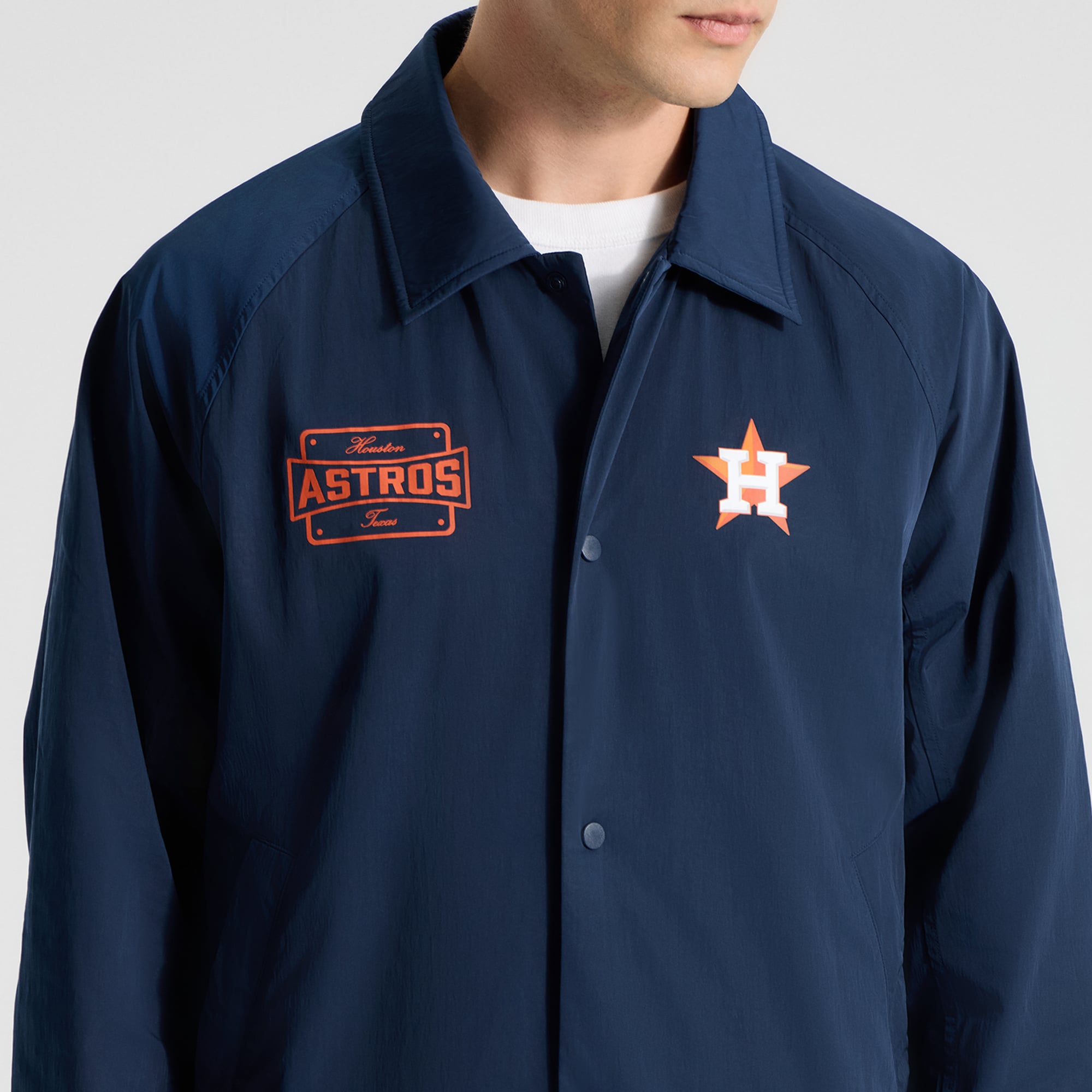 Veste d'entraîneur raglan lululemon True Navy Houston Astros pour homme