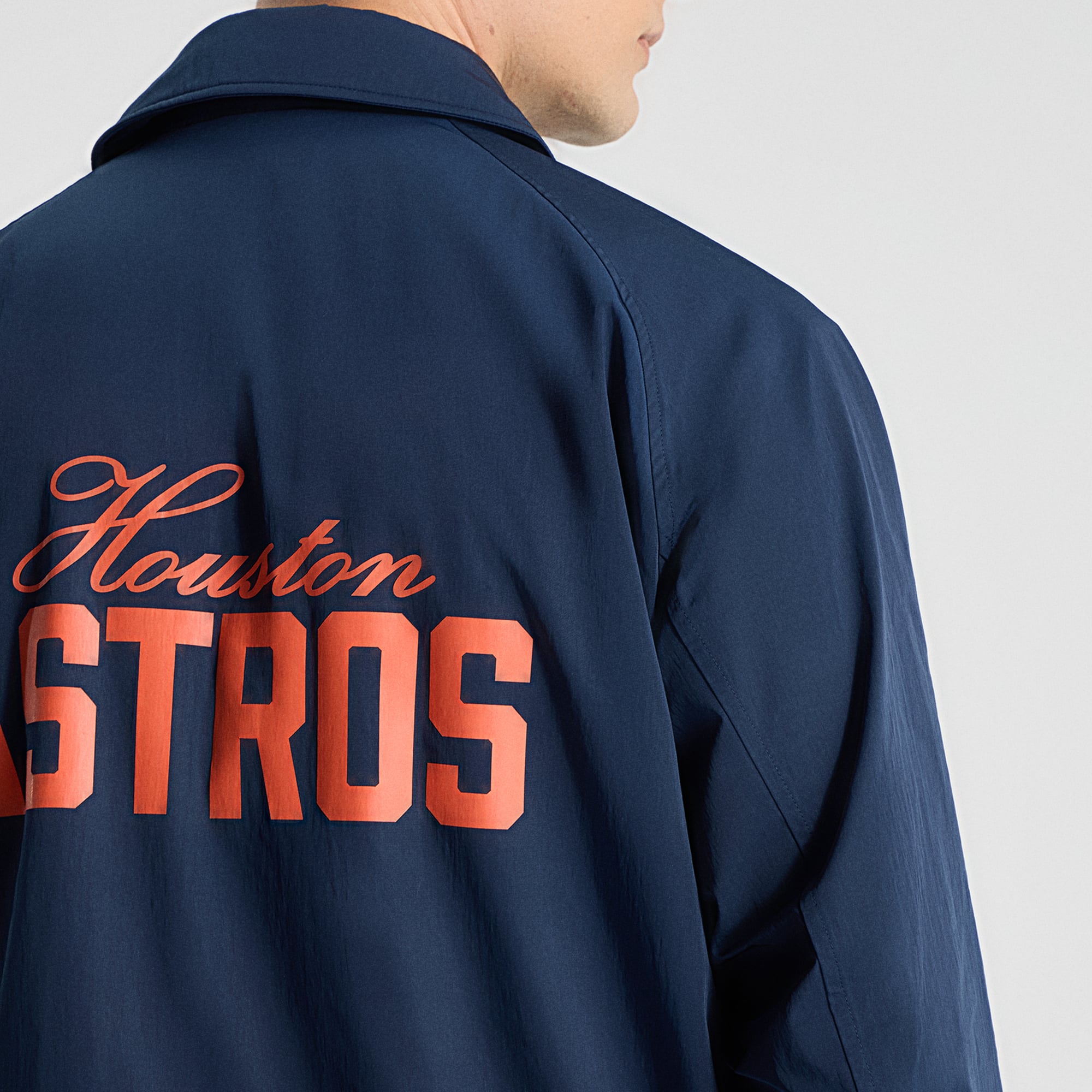 Veste d'entraîneur raglan lululemon True Navy Houston Astros pour homme