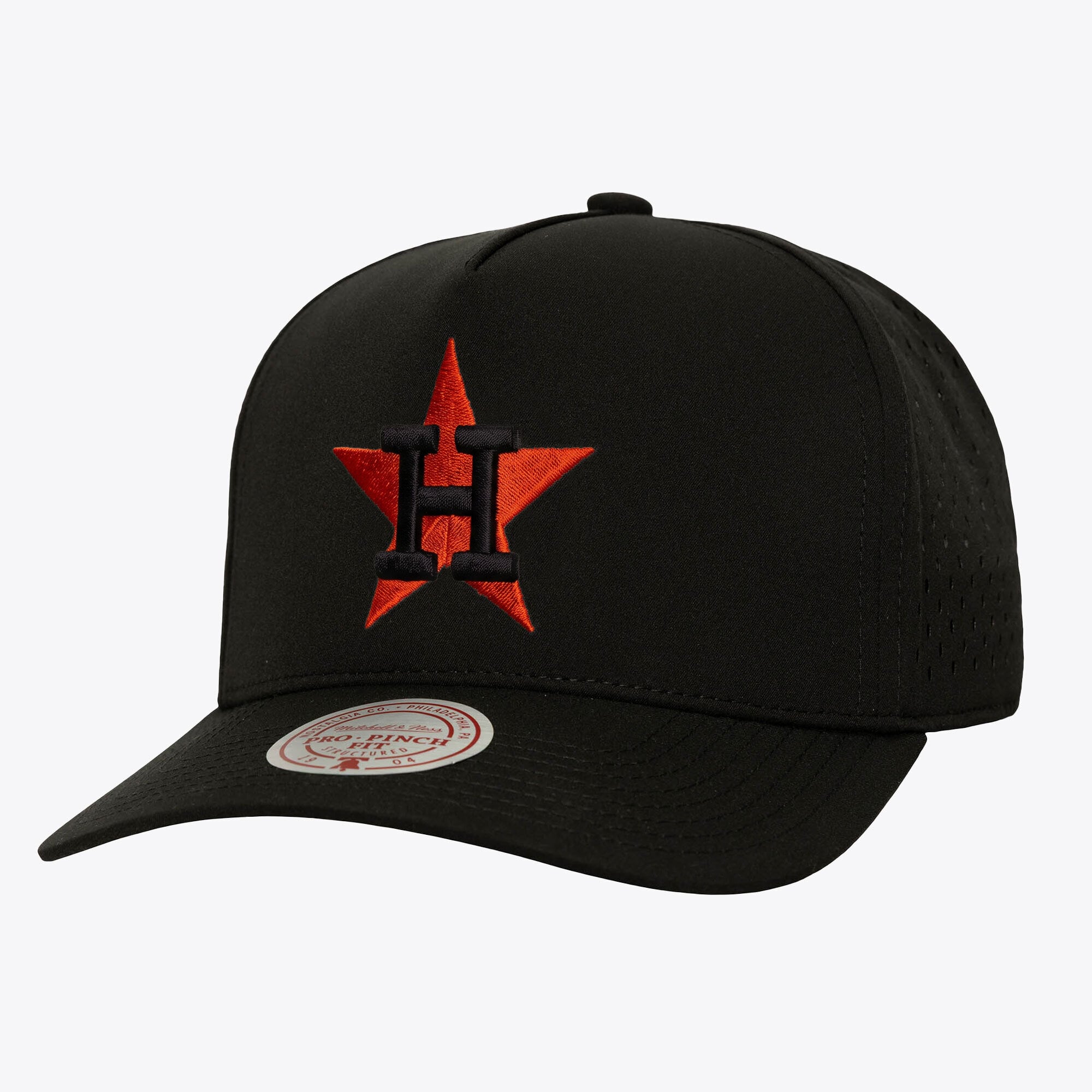Casquette snapback Mitchell & Ness noire Houston Astros Perfect Pop Pro pour homme