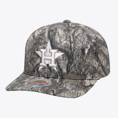  Houston Astros Mitchell & Ness Timber Trail Snapback Hat - Camo