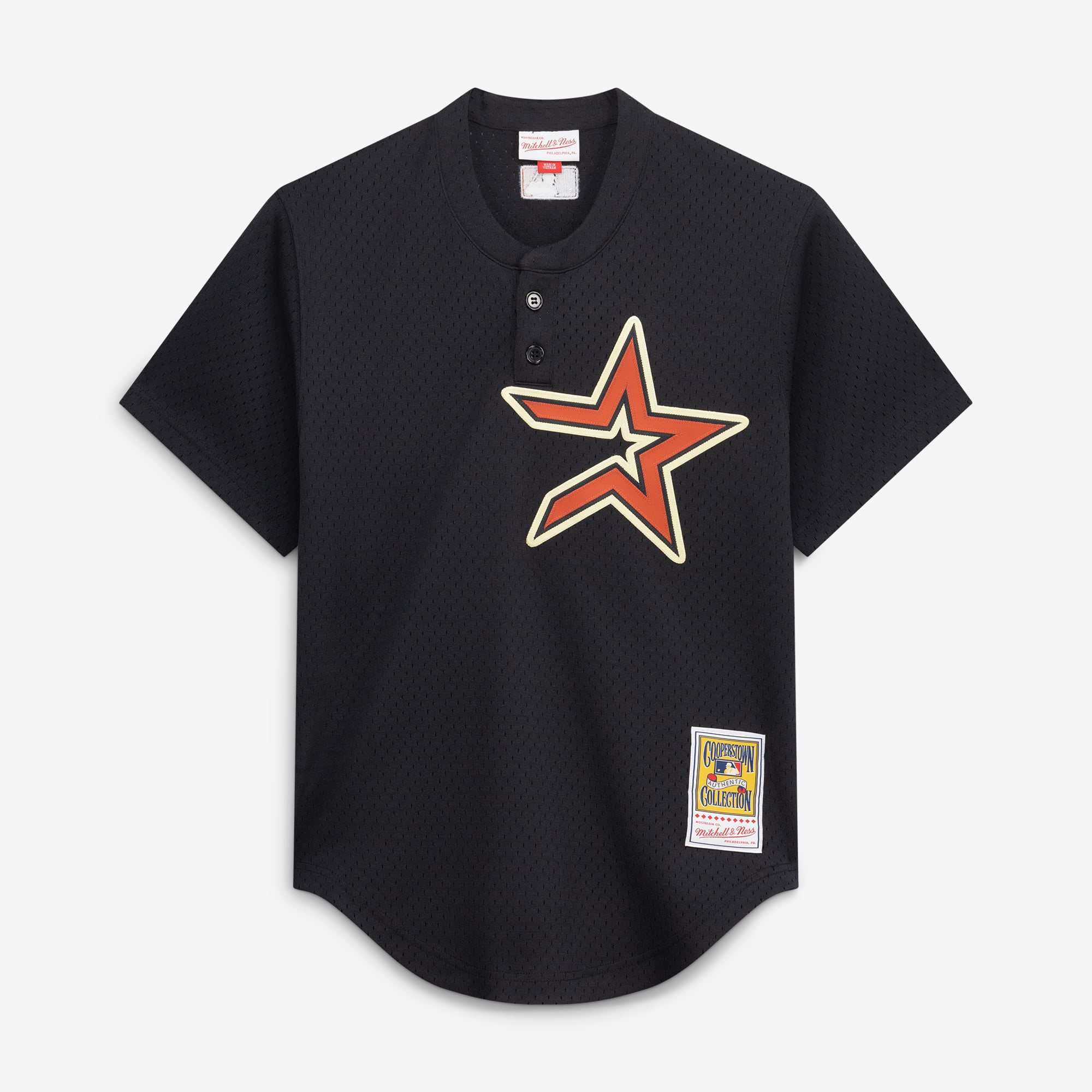 Maillot d'entraînement authentique Mitchell & Ness Jeff Bagwell noir des Astros de Houston pour homme