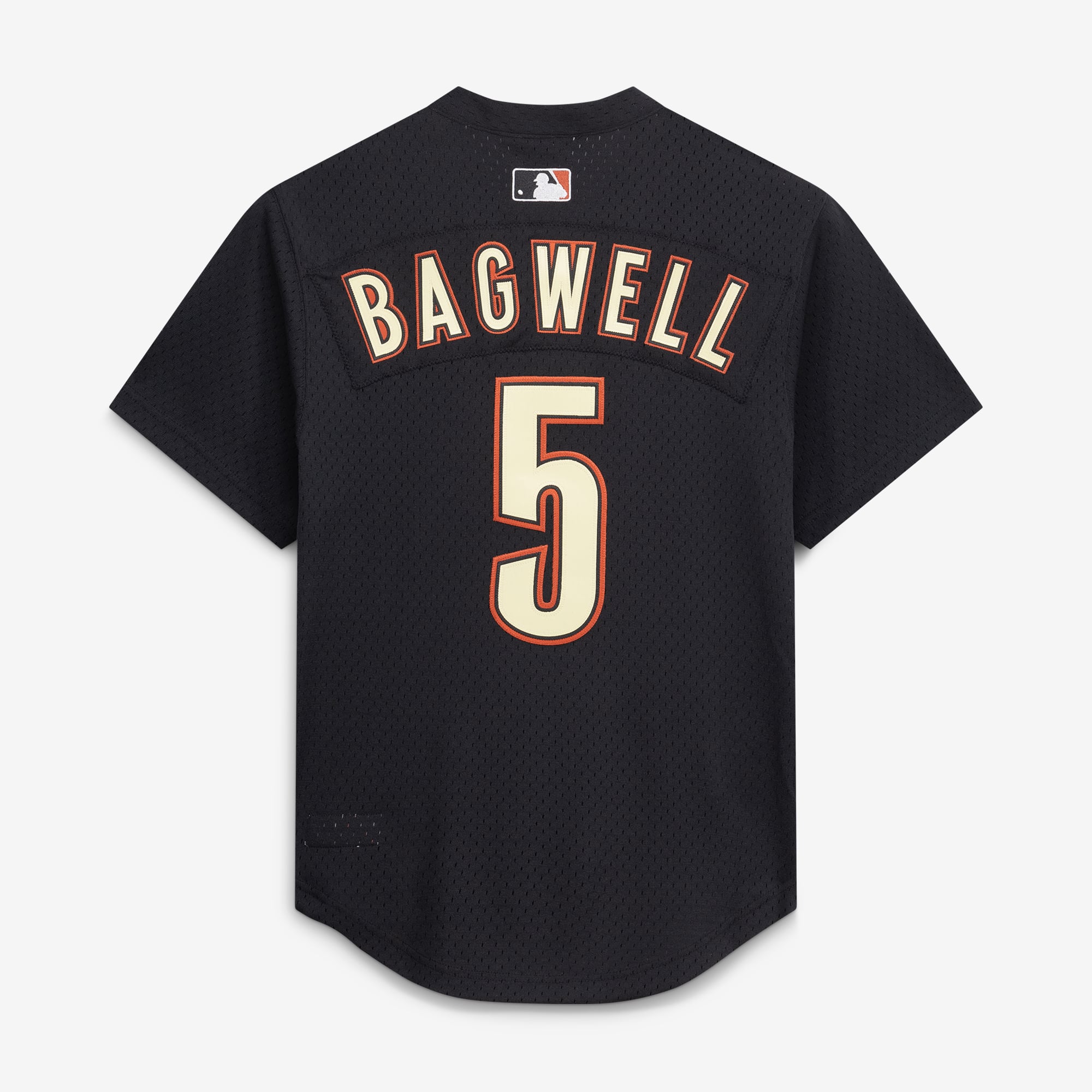 Maillot d'entraînement authentique Mitchell & Ness Jeff Bagwell noir des Astros de Houston pour homme