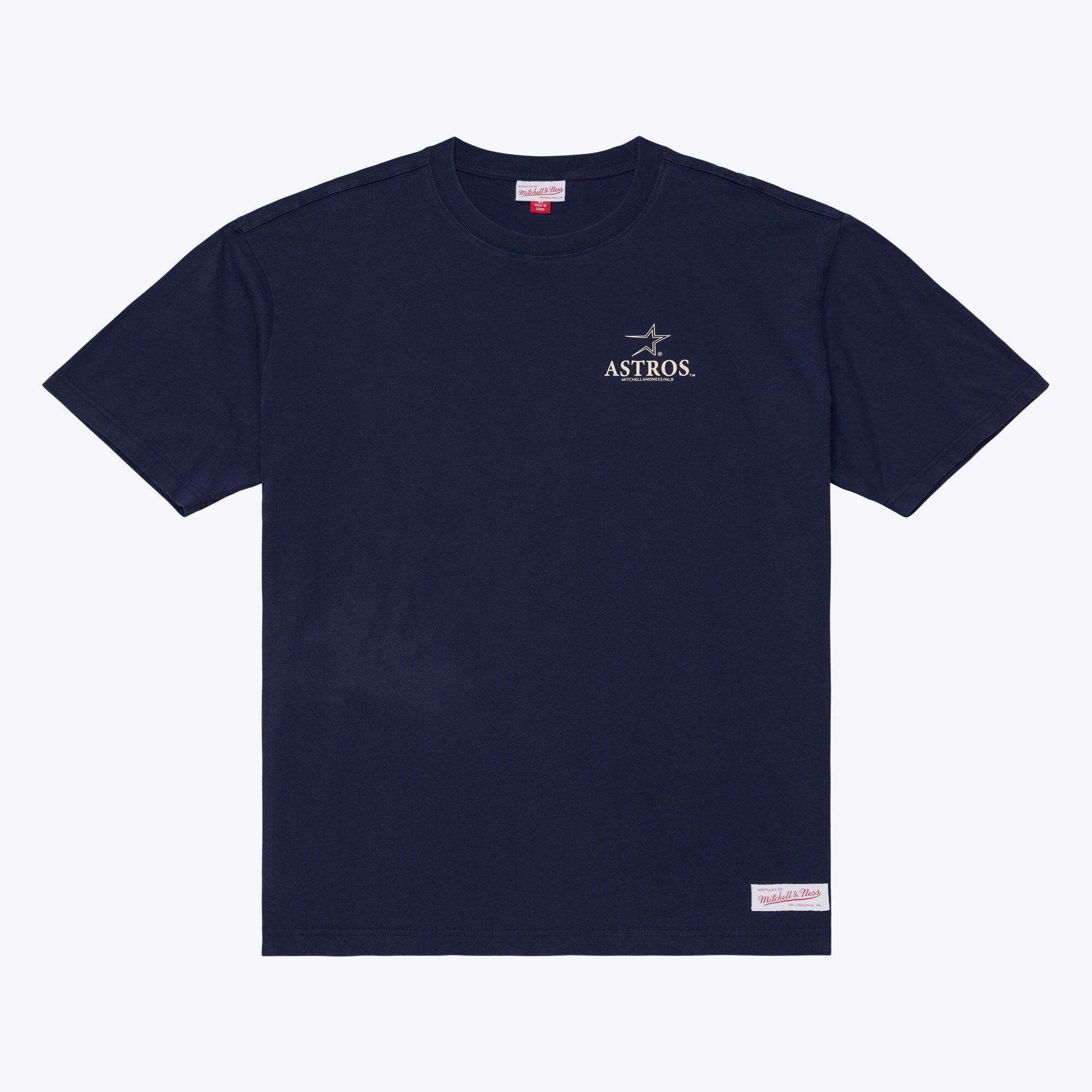 Men's Mitchell & Ness Navy Houston Astros Core Essentials T-Shirt