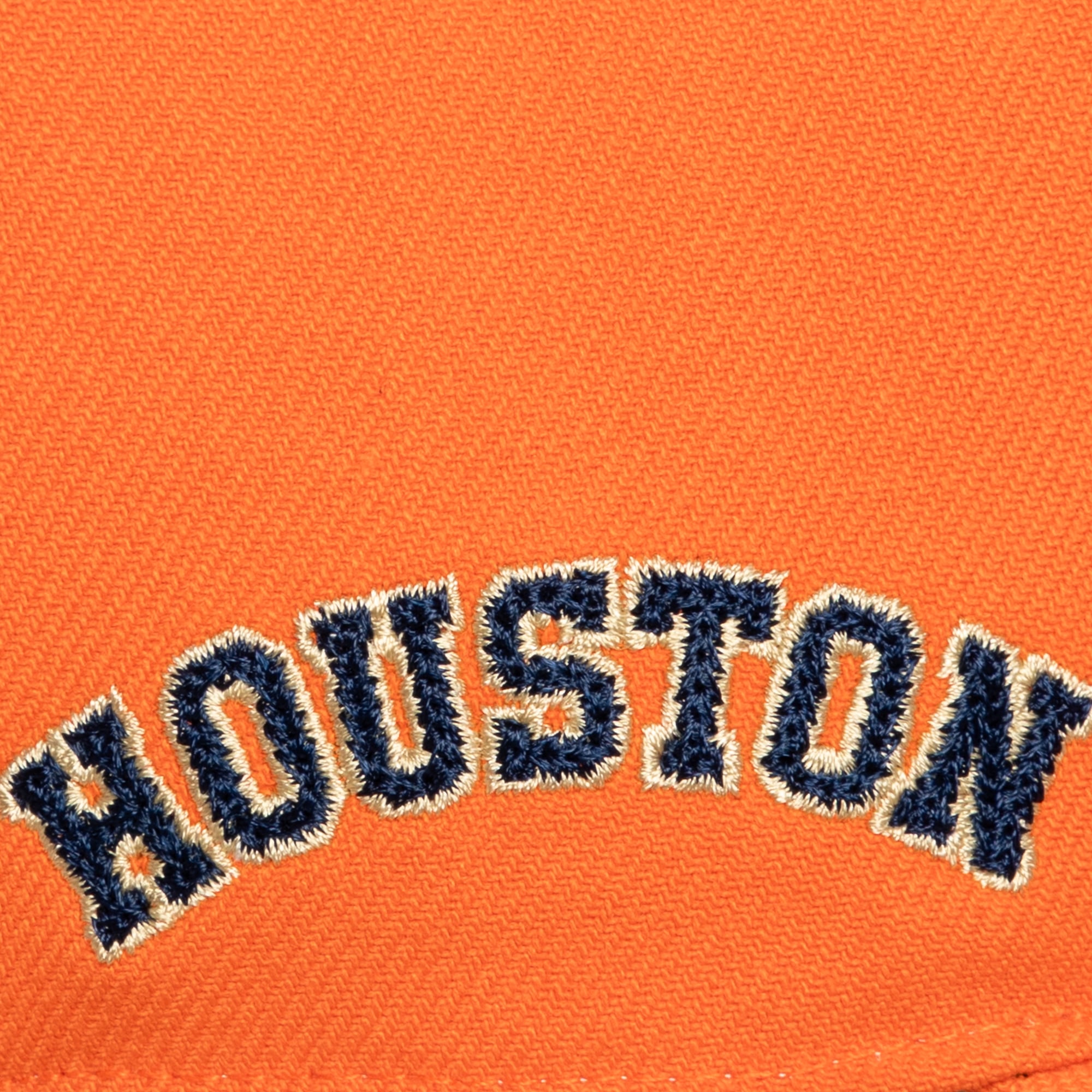 Men's Mitchell & Ness Orange Houston Astros Secondary Pop Pro Snapback Hat
