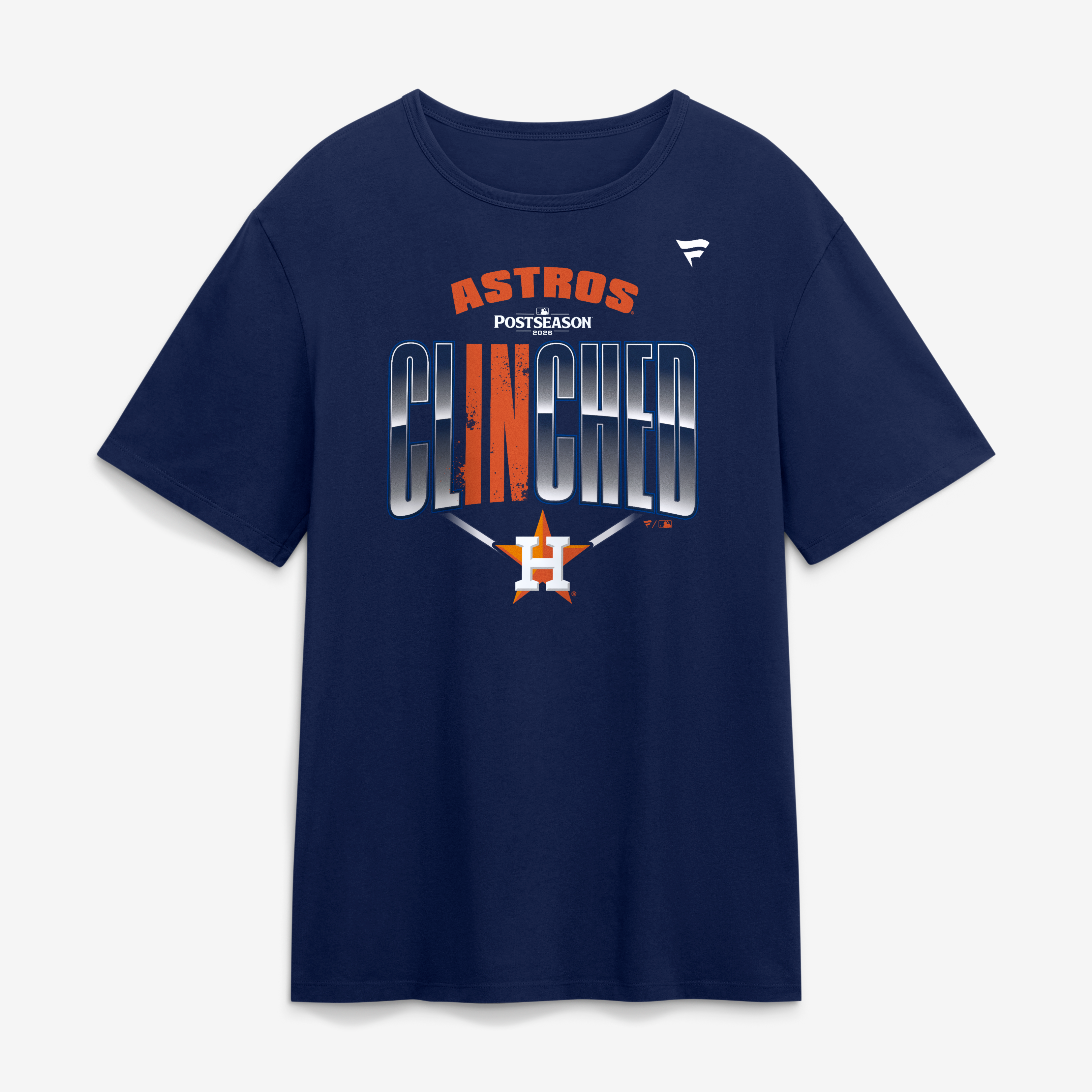 T-shirt homme bleu marine Houston Astros, vestiaire des séries éliminatoires de la MLB 2026