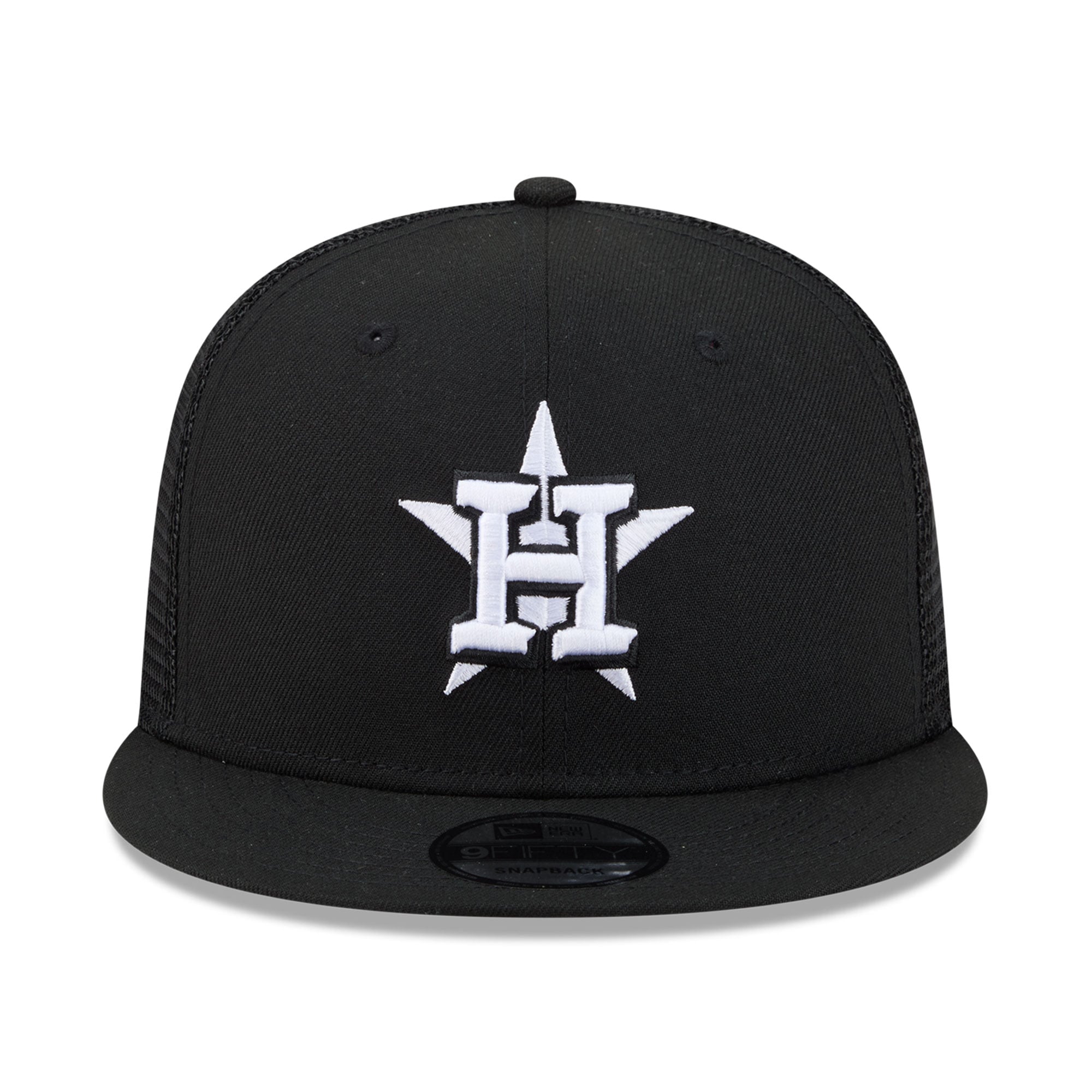 Casquette trucker ajustable New Era 9FIFTY noire Houston Astros pour homme